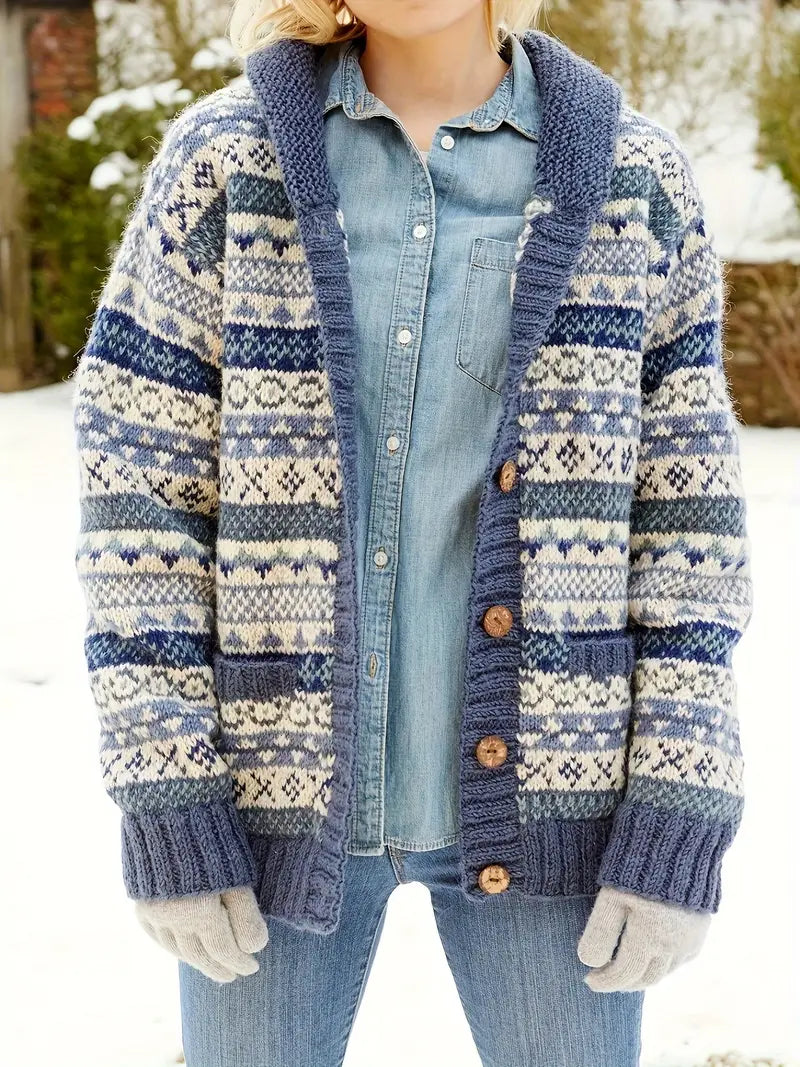 Drune | Streifenmuster-Cardigan