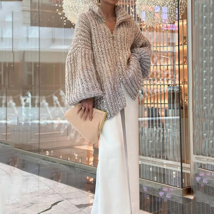 Drune | Strickcardigan mit Pailletten