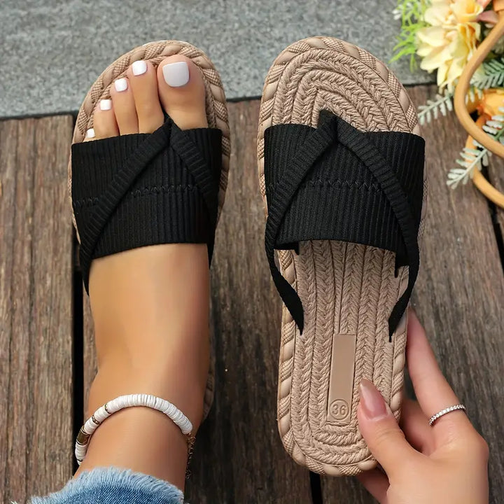 Drune | Damen Sommer Rutschen Sandalen