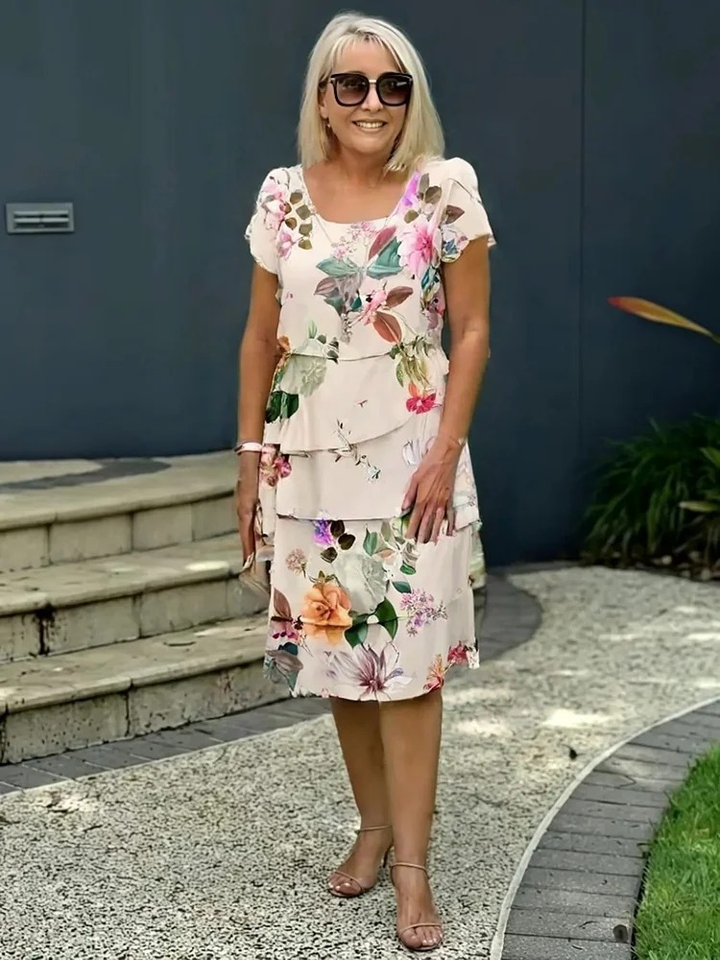Drune | Elegantes Maxikleid mit Blumenmuster