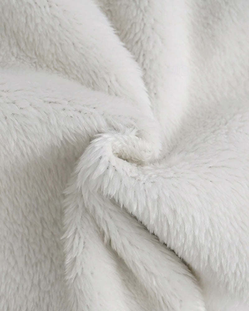 Drune | Aus Fleece mit Buchstaben Print