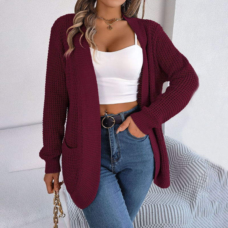 Drune | Modische Strickstrickjacke mit Muster