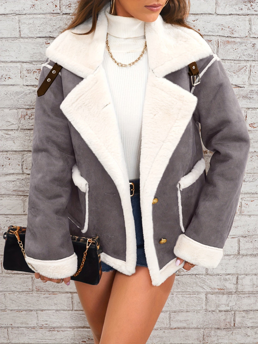 Drune | Winterjacke für Damen - gemütlich mit Schafsfellkragen