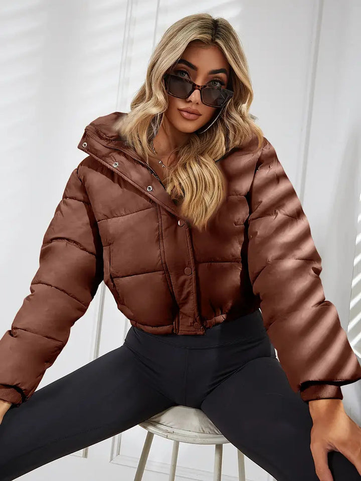 Drune | Gekürzte Puffer Winterjacke für Damen