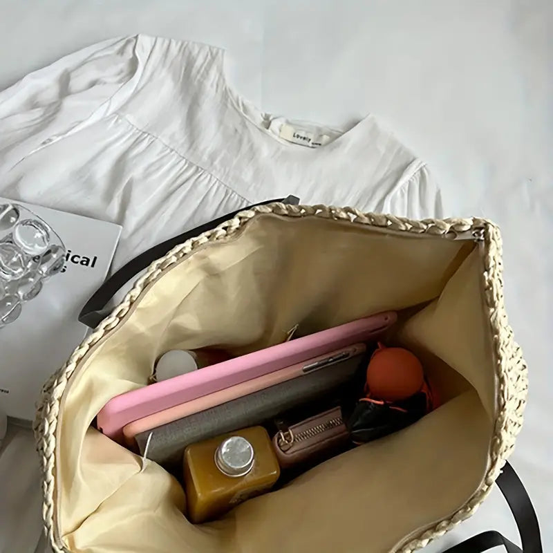 Drune - große gewebte Tragetasche | Tasche im Bohemian-Beachy-Stil