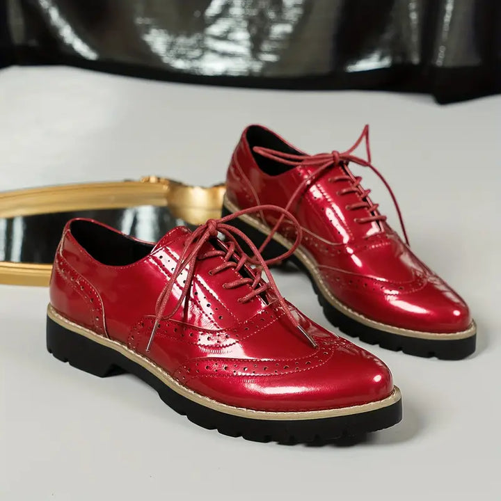 Drune | Modisch Gestanzte Lackschuhe Für Damen