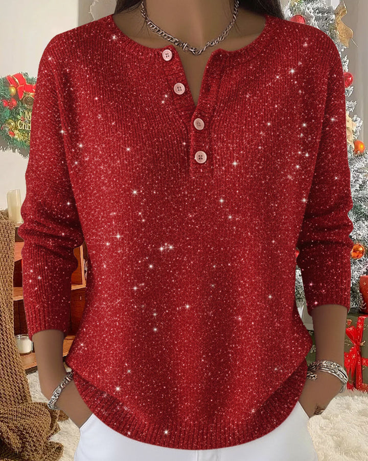 Drune | Pullover mit Rundhalsausschnitt und Knöpfen