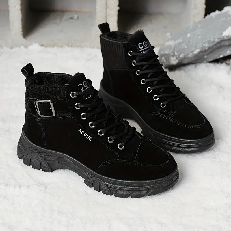Drune | Warme Samt Stiefeletten für Frauen