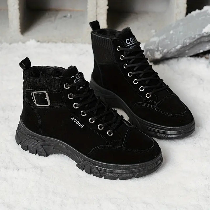 Drune | Warme Samt Stiefeletten für Frauen