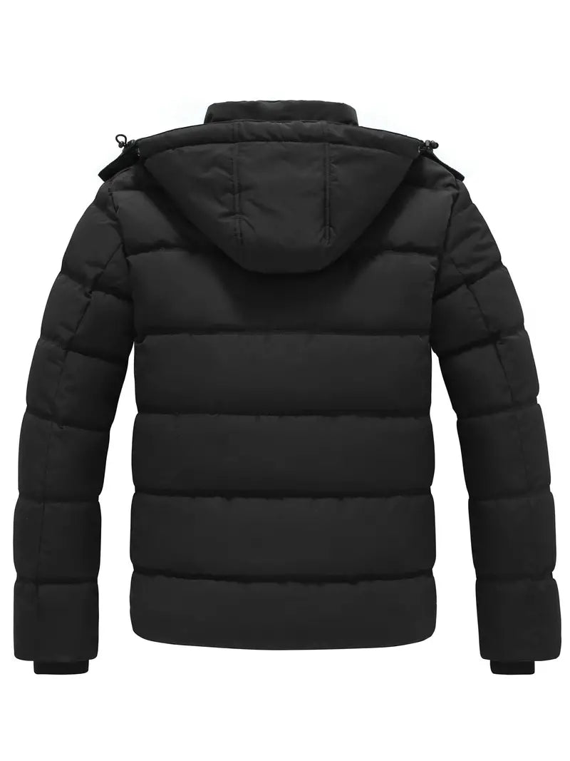 Drune | Herren Winterjacke - Wasserabweisender Puffer mit Kapuze