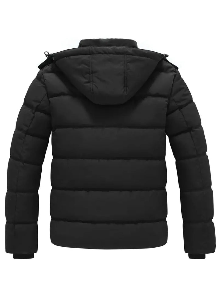 Drune | Herren Winterjacke - Wasserabweisender Puffer mit Kapuze