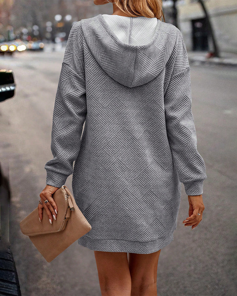 Drune | Kleid Pullover Kombination mit Kapuze für Herbst 2023