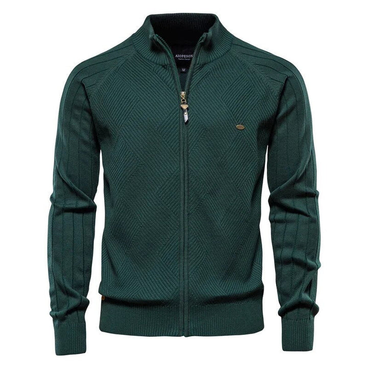 Drune | Warme und lässige College-Strickjacke