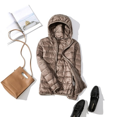 Drune - Leichte Daunenjacke mit Reißverschluss und Taschen