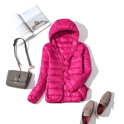 Drune - Leichte Daunenjacke mit Reißverschluss und Taschen