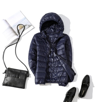 Drune - Leichte Daunenjacke mit Reißverschluss und Taschen