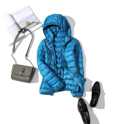 Drune - Leichte Daunenjacke mit Reißverschluss und Taschen