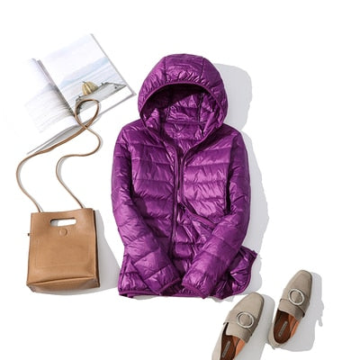 Drune - Leichte Daunenjacke mit Reißverschluss und Taschen