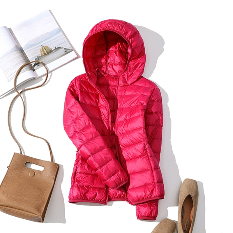 Drune - Leichte Daunenjacke mit Reißverschluss und Taschen