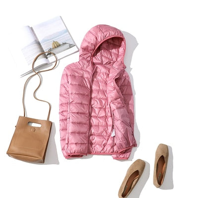 Drune - Leichte Daunenjacke mit Reißverschluss und Taschen