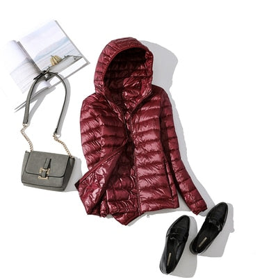 Drune - Leichte Daunenjacke mit Reißverschluss und Taschen
