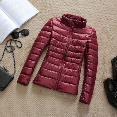 Drune - Leichte Daunenjacke mit Reißverschluss und Taschen