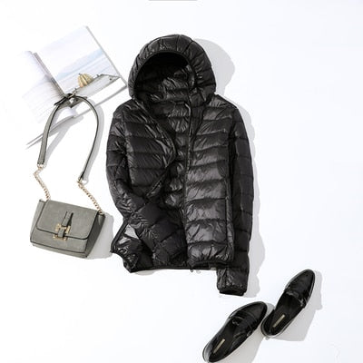 Drune - Leichte Daunenjacke mit Reißverschluss und Taschen