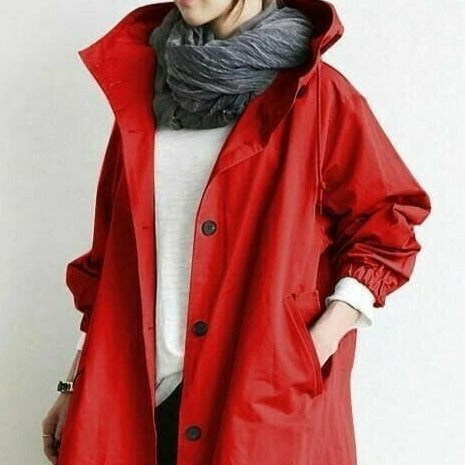 Drune | Regenjacke mit Kapuze - Wasserdicht - Oversized Windbreaker