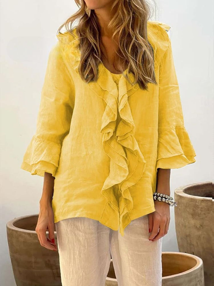 Drune | Women's Ruffles Freizeithemd