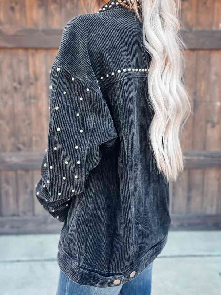 Drune | Nietenkragenknopfhemdjacke
