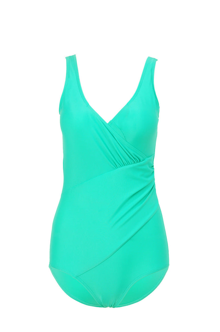 Damen Eleganter Wickel-Badeanzug mit modellierenden Einsätzen Drune