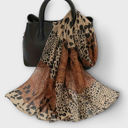 Drune | Leoparden Chiffon Schal