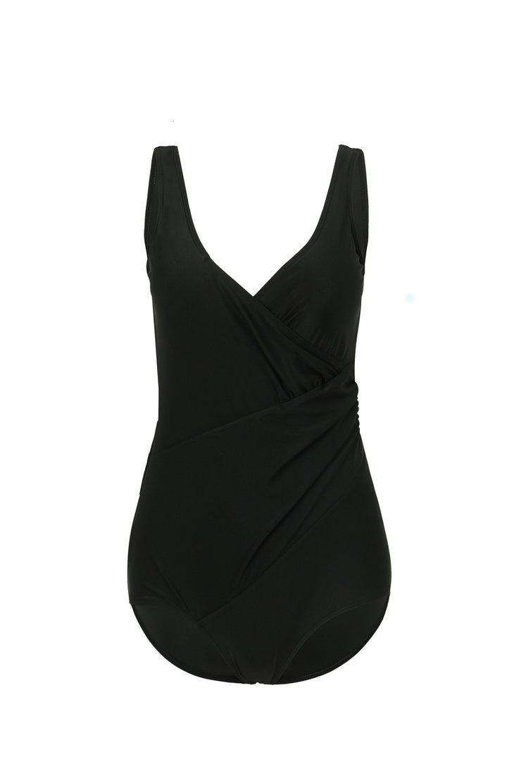 Damen Eleganter Wickel-Badeanzug mit modellierenden Einsätzen Drune