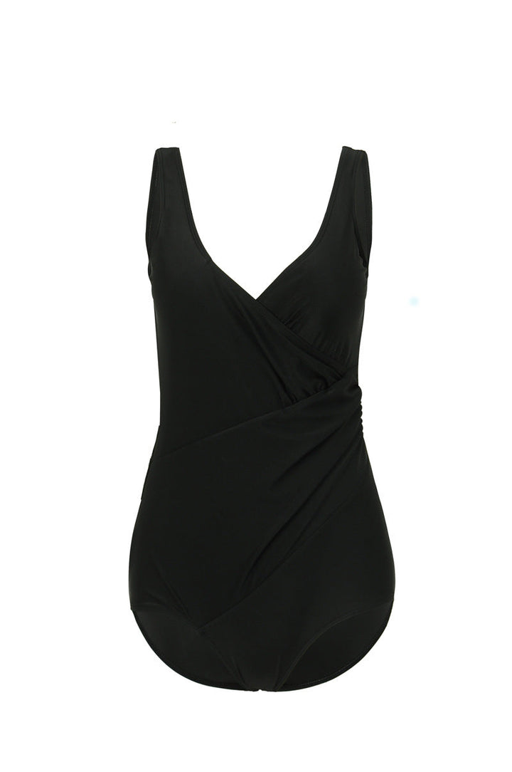 Damen Eleganter Wickel-Badeanzug mit modellierenden Einsätzen Drune