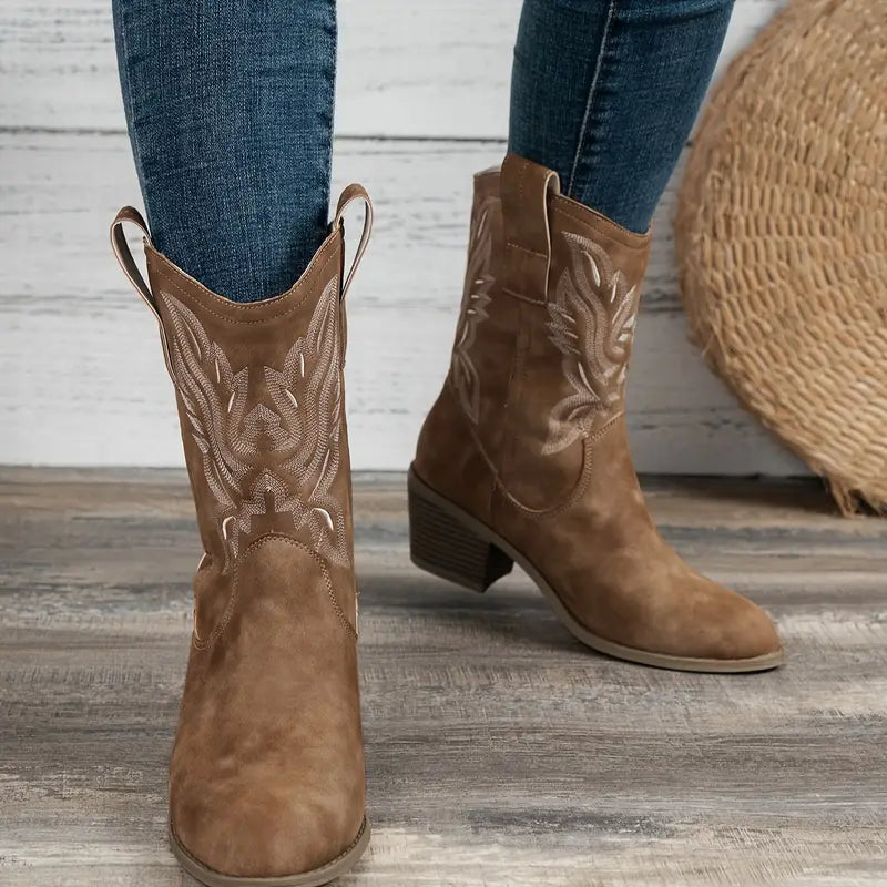 Drune | Retro High Heels Stiefel