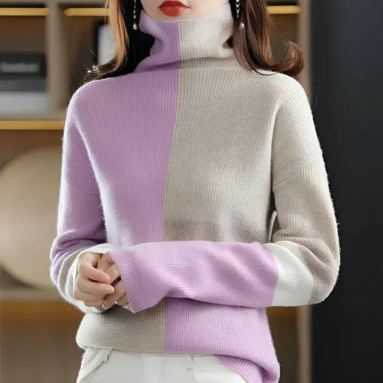Drune | Kuschelpullover mit Farbakzenten für den Winter