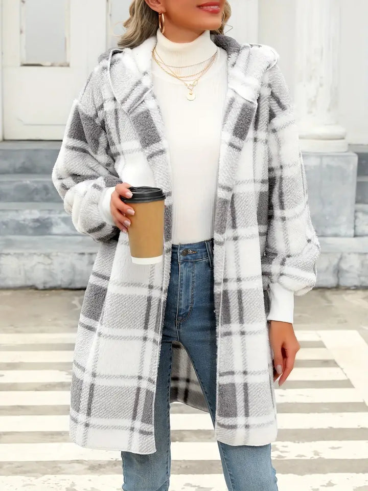 Drune | Damen Langarm Kapuzen Cardigan