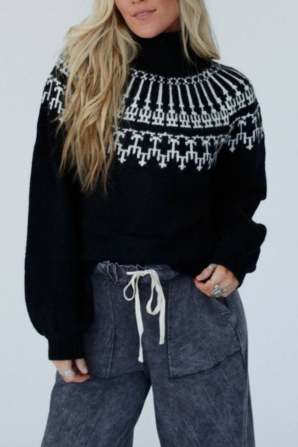 Drune | Weihnachts Verdickte Rollkragen Langarm Gestrickter Pullover