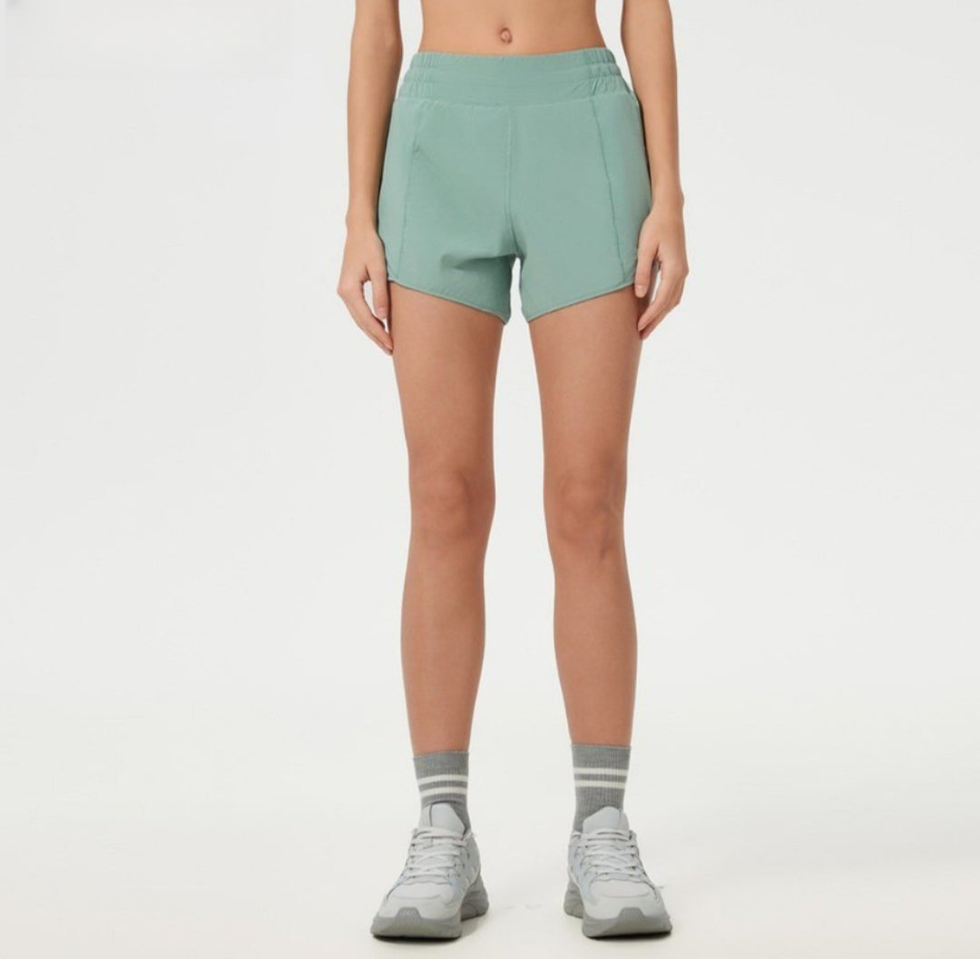 Drune | Yoga-Shorts mit hoher Taille und Bauch