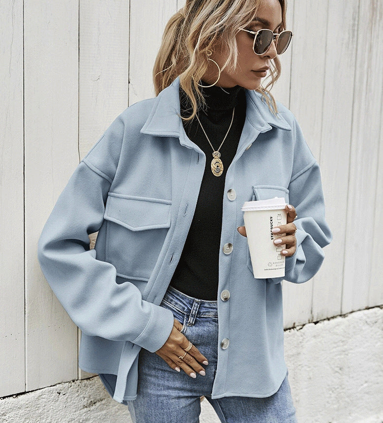 Drune | Jacke - Oversized Fit - Weiche Texturierte Qualität - Knopfverschluss - Große Taschen