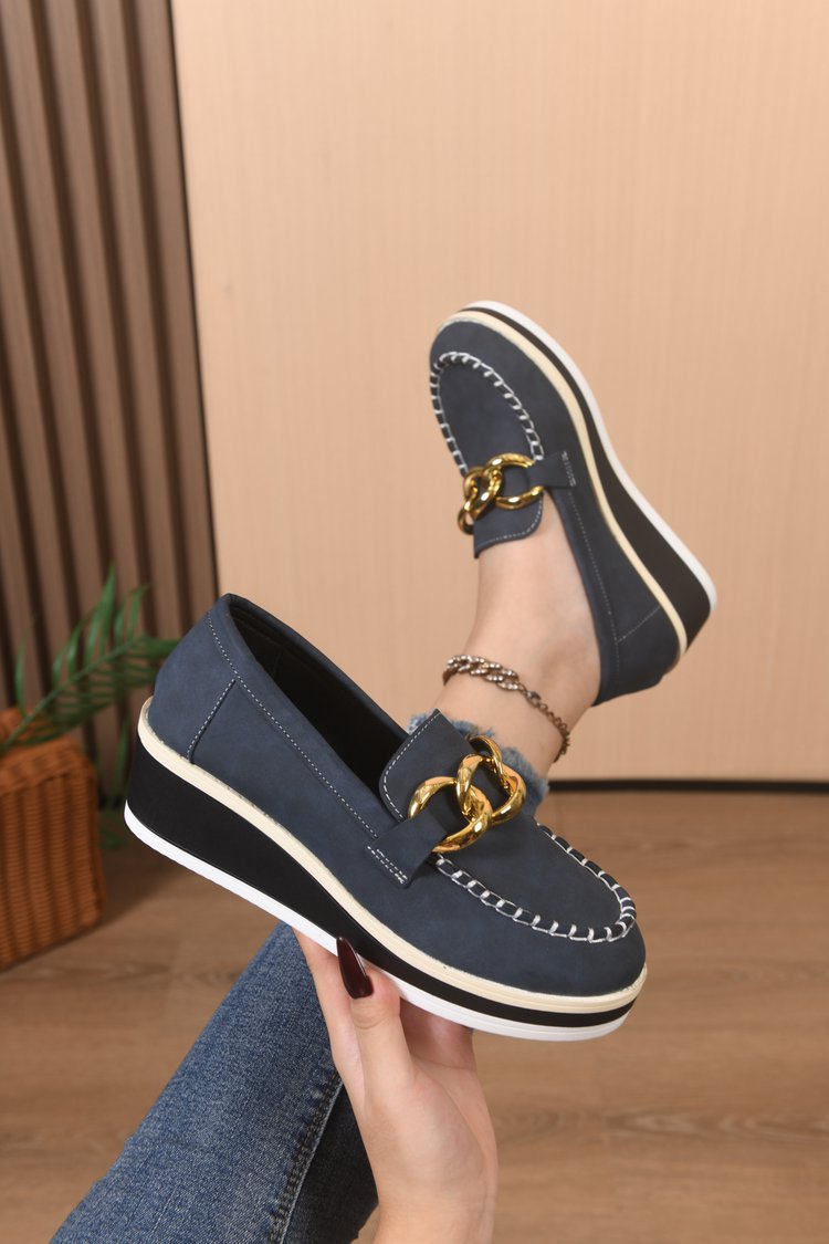 Orthopädische Slipper mit dicker Sohle und Ketten Drune Drune