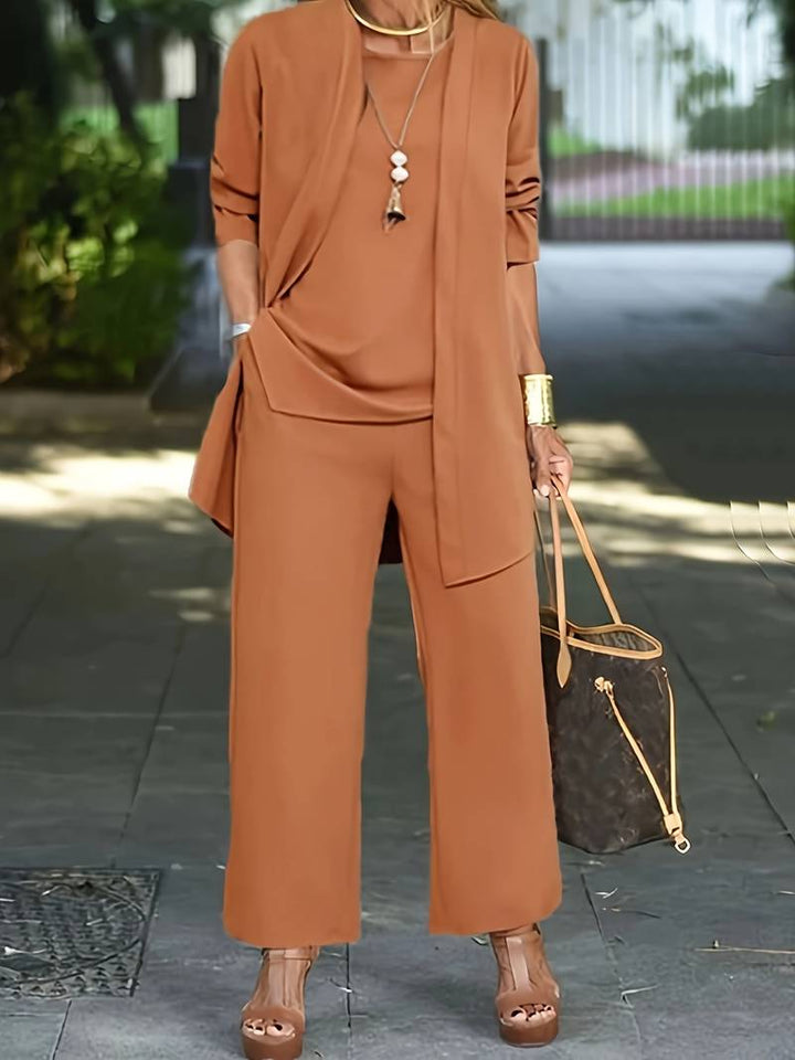 Damen Elegantes Dreiteiliges Hosenanzug Satz