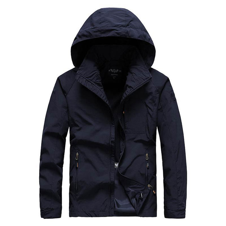 Herren Kapuzen-Softshelljacke mit Mesh-Innenfutter und multifunktionalen Reißverschlusstaschen Drune
