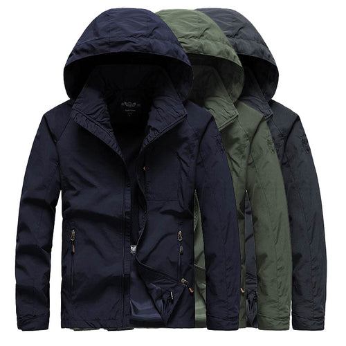Herren Kapuzen-Softshelljacke mit Mesh-Innenfutter und multifunktionalen Reißverschlusstaschen Drune