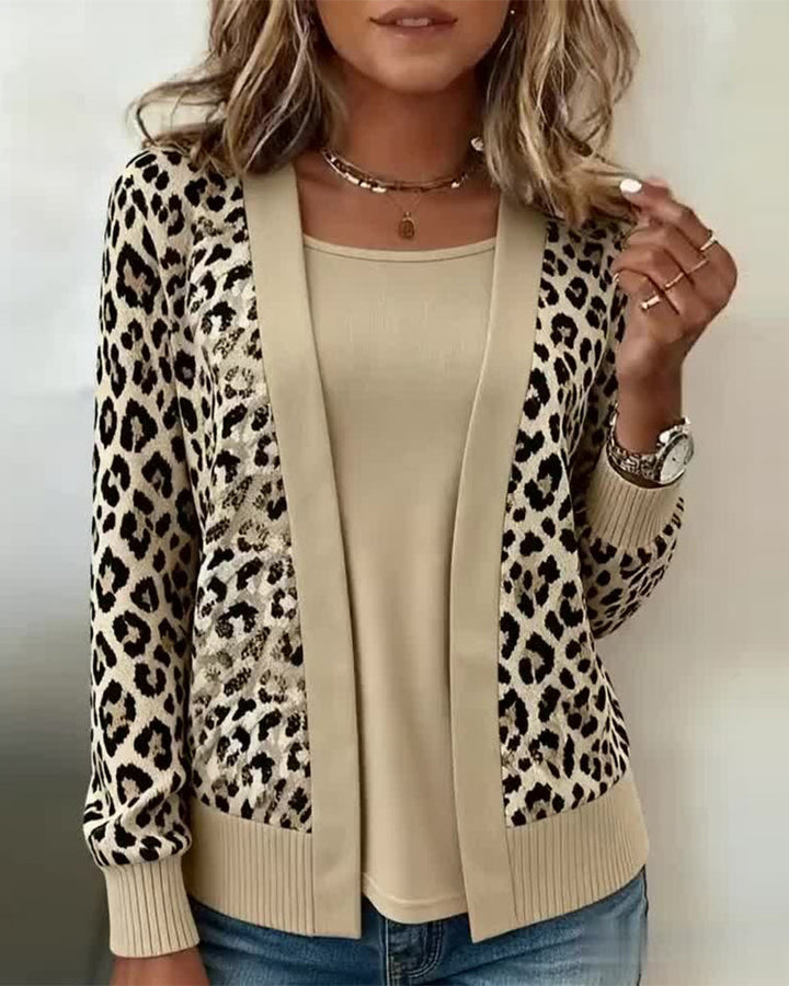 Drune | Fake Zweiteiler Optik und Leopardenprint