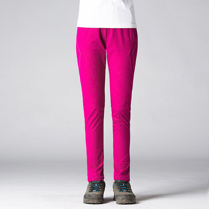 Damen Slim-Fit Stretch-Trekkinghose mit vorgeformten Knien und elastischem Komfortbund Drune