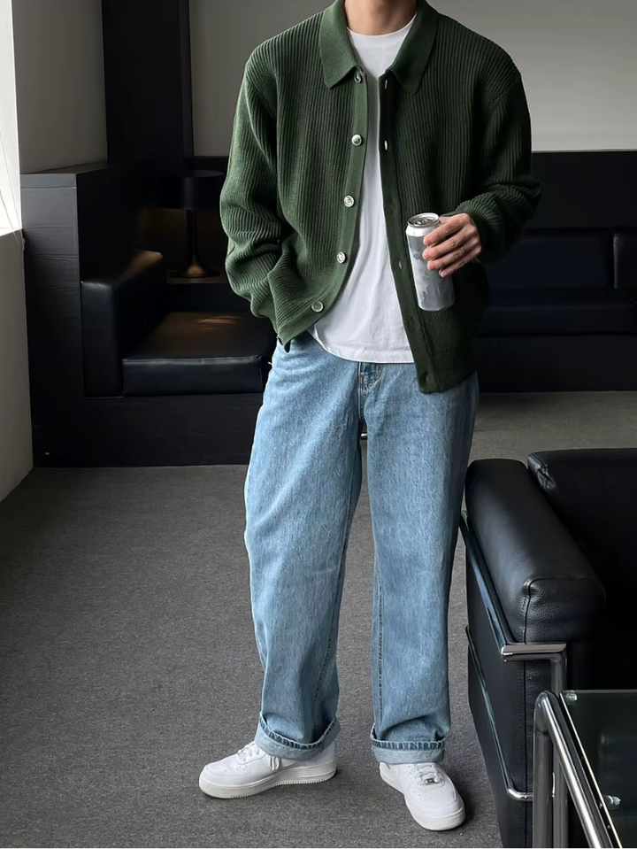 Drune | Der Slim - Fit - Cardigan Im Streetwear - Look für Moderne Männer