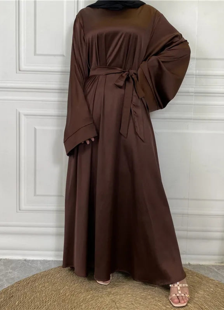 Drune | Klassische Damen Langarm Maxikleid