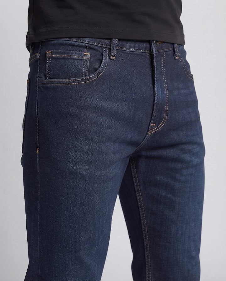 Herren Warme gefütterte Jeans Drune
