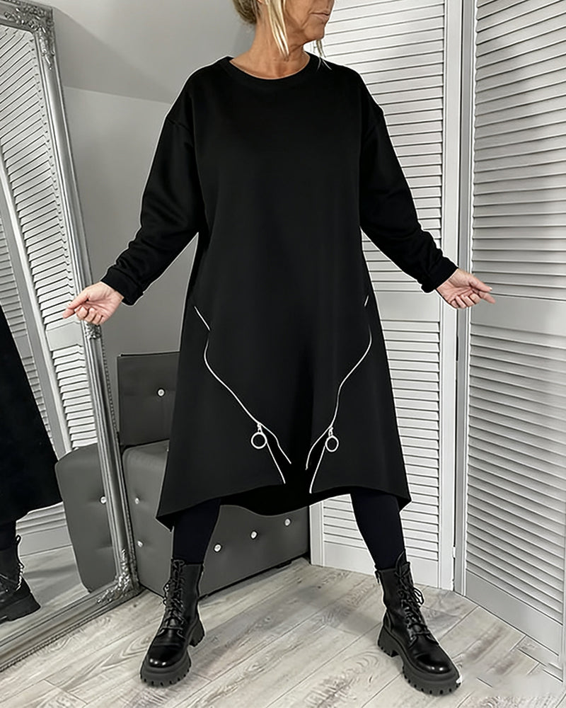 Drune | Übergröße Kleid mit Reißverschluss